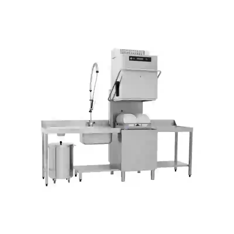 Myčka průběžná dvouplášťová změkčovač rekuperace 50x60 - 400 V 