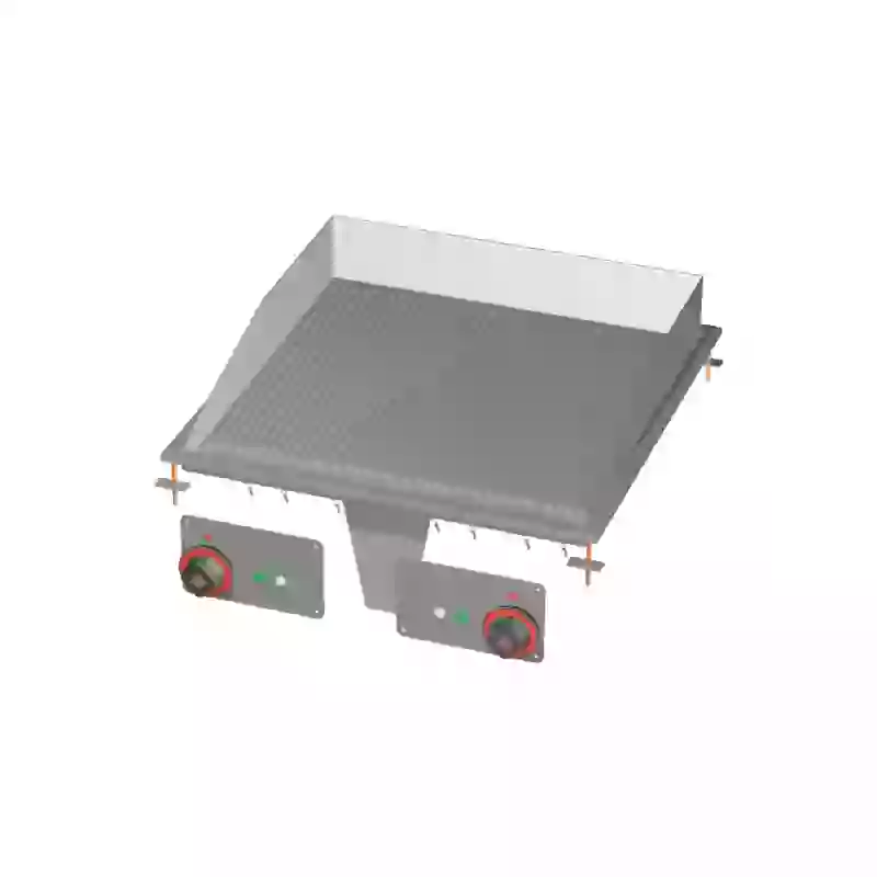 Grilovací deska 56x55 drop-in elektrická chromovaná rýhovaná 400 V 