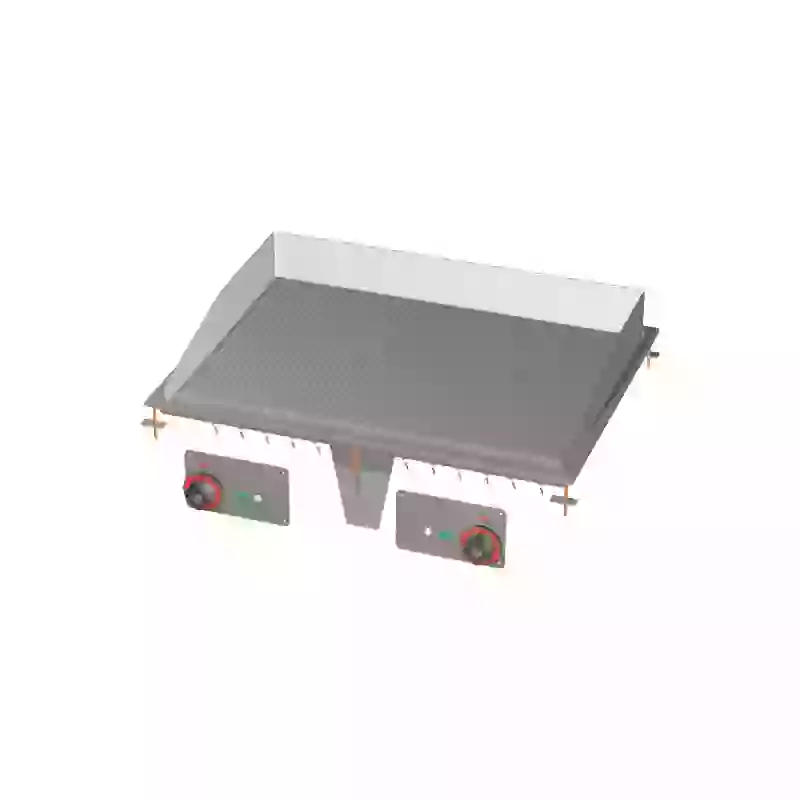 Grilovací deska 75x55 drop-in elektrická chromovaná rýhovaná 400 V 