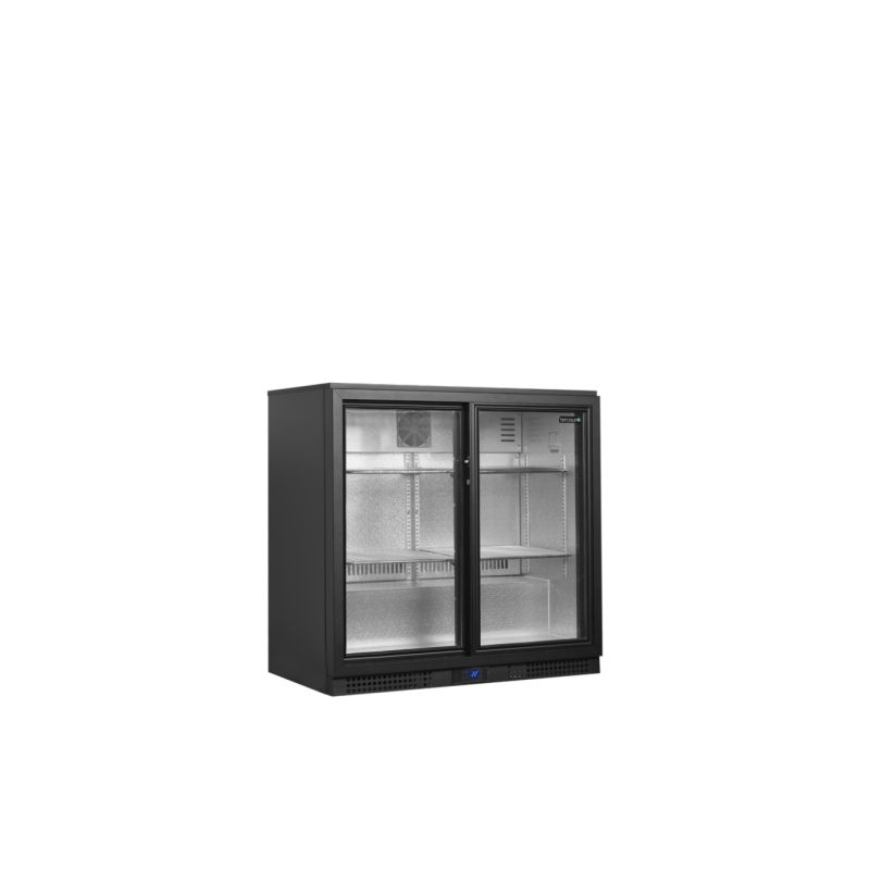 Minibar prosklené posuvné dveře, černá TEFCOLD BA21S