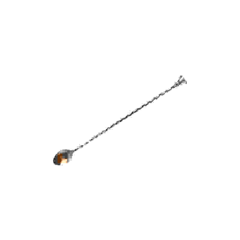 Lžička barmanská s drtítkem 30 cm, měď